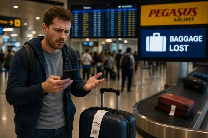 «Чемодан в небесах: Американец пожаловался на Pegasus после исчезновения багажа в Атырау» Атырау