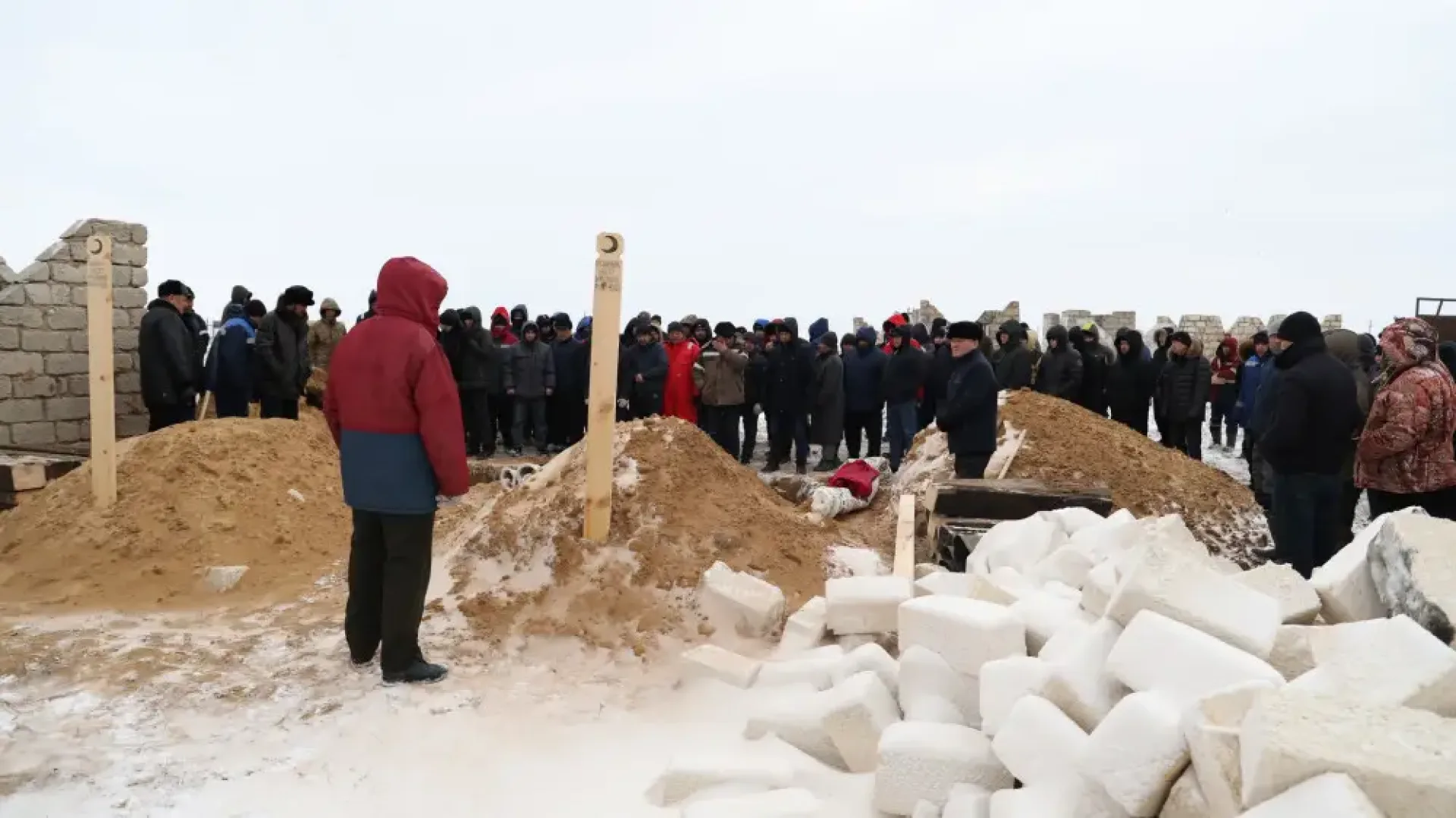 похороны в селе Жангельдин