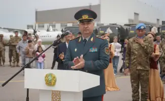 В Алматы торжественно встретили военнослужащих второго контингента Казахстана, завершивших службу на Голанских высотах