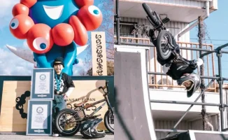 Шестилетний японец покоряет Гиннесса на BMX-колесах