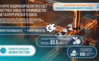 Завод металлургического кокса откроется в Карагандинской области