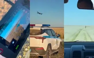 Спасение заблудившегося сельского жителя в степи полицией с помощью дронов