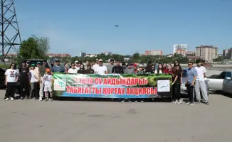 экологическая акция Мөлдір бұлақ в Костанайской области сбор мусора переработка пластика