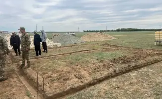 В Айтекебийском районе завершено 80% строительства пожарных постов для повышения безопасности