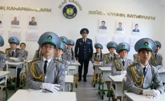 В Кызылорде открыт полицейский класс "Жас сақшы" в честь Кайрата Калекова