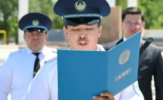 Проверка служебной подготовки силовых структур и вручение наград в Жетысайском районе Туркестана