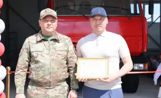 Открытие 177-го поста «Ауыл құтқарушылары» в селе Шикылдак