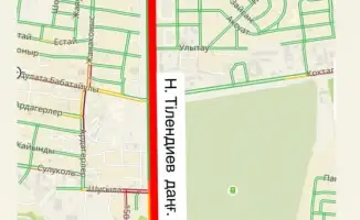 Временное закрытие участка проспекта Тлендиева повлияет на транспортные потоки в столице