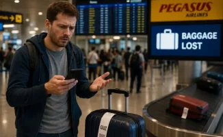 «Чемодан в небесах: Американец пожаловался на Pegasus после исчезновения багажа в Атырау»