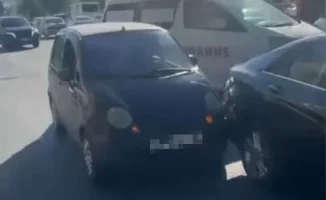 Атырау: полиция investigating автоподставу с Daewoo Matiz