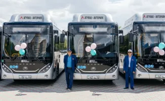 В автопарк Атырау поступили 30 новых автобусов