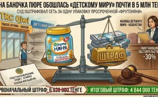 Детский мир в Атырау: стоимость баночки пюре почти 5 млн тенге
