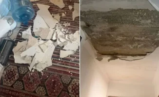 В Атырау обрушение потолка оставило семью без крыши над головой и вызвало страх за безопасность детей